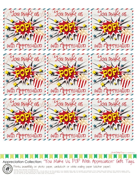 You Make Us Pop With Appreciation Free Printable You Make Us Pop With Appreciation Free Printable