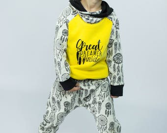 Kids sweater yellow jokes-dreams
