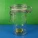 Apothecary Jar - Small Metal Hinged Jar with White Rubber Seal Ring for Medicinal, Herbs, Spices and Creams