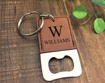 Personalized Bottle Opener Keychain - Mr & Mrs Bottle Opener - Customized - Wedding Gift - Bottle Opener - Keychain - Anniversary Gift