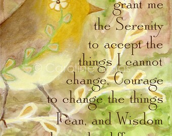 Free To Fly Serenity Bird -matted print
