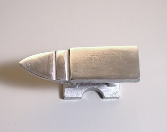 Econo Jewelers Anvil, Large 5 x 1.5 inch work surface, steel anvil, economy anvil, stamping anvil, horn anvil, metal working anvil