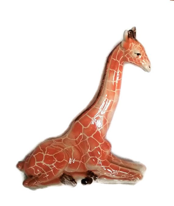 Large Ceramic Giraffe Statue Sculpture Figurine Realistic