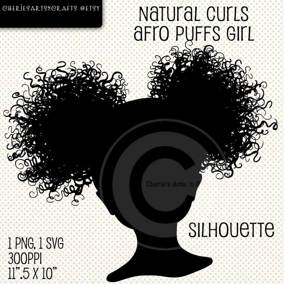 26 Cliparts Little Girl Clipart Afro Puffs 4570book Info
