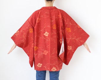 floral kimono, kimono jacket, haori vintage, Japanese kimono /3316