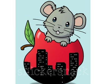 Subway Rat-chan Greeting Card