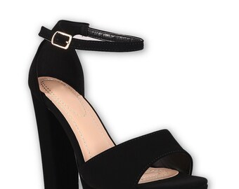 Ankle Strap Chunky Platform Heel
