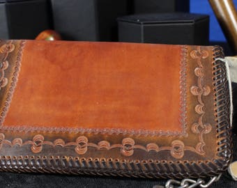 Leather Check Book Cover