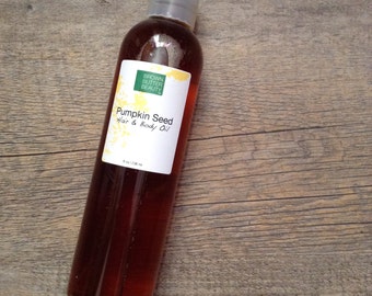 Pumpkin Seed Hair Oil | Body Oil| Sweet Orange and Rosemary Essential Oil | 100% natural