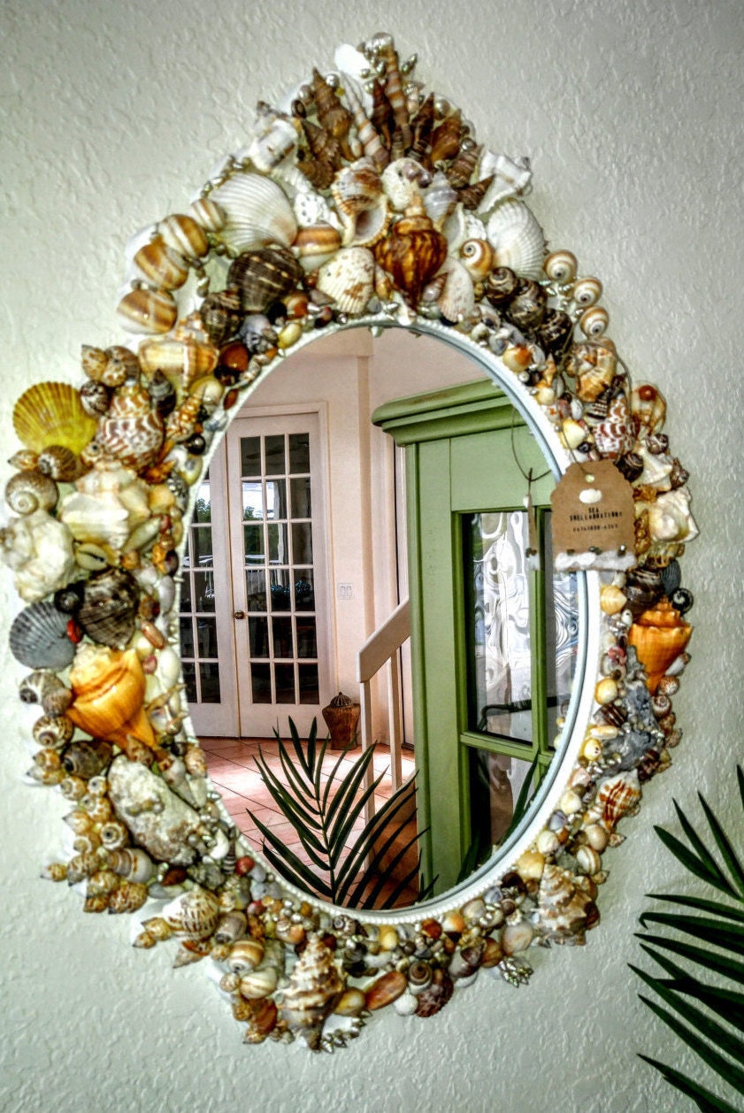 Large Seashell Wall Mirror