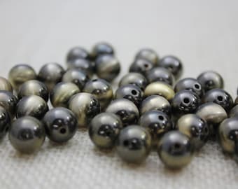 Vintage 12mm Antique Gold Beads (20 Pieces)