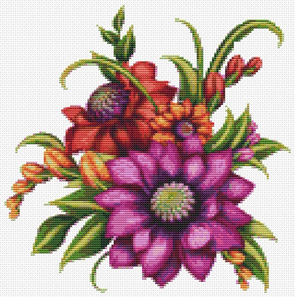 Flowers cross stitch kit serenade cross stitch embroidery Flowers cross stitch kit serenade cross stitch embroidery
