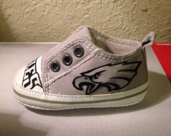 Loley pops creation Eagles baby shoes - this creation is made by me and not affiliated with NFL