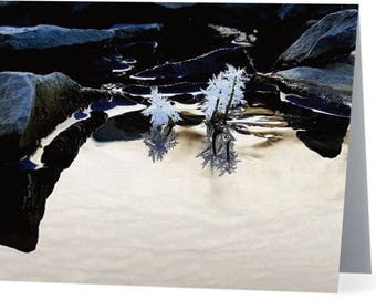 Serene Reflections Blank Card