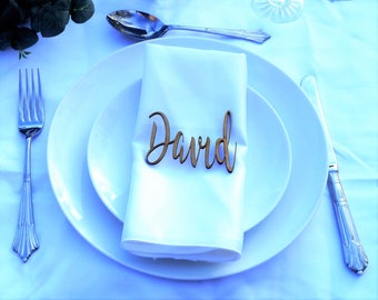 Wooden name place setting, wooden wedding place name, wedding place setting , table setting, name place setting wedding setting card