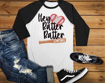 Hey Batter Batter Svg, Baseball Svg, Baseball Mom Svg, Baseball Life Svg,Dxf,Png,Jpeg