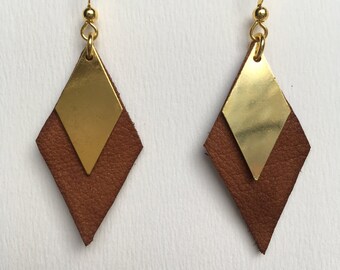 Cubissime 2 - brown leather and Metal Gold