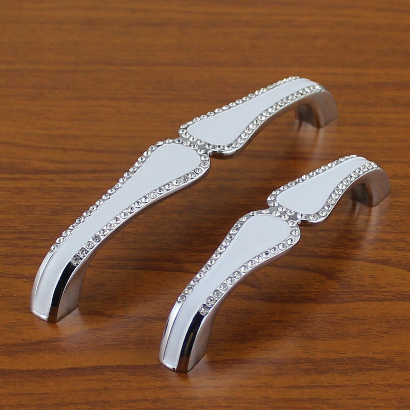 Download Crystal Drawer Pulls Handles Dresser Pull Handle Silver White