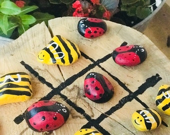 Ladybug/bee tic tac toe