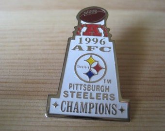 Vintage Pittsburgh Steelers 1996 AFC Champions NFL Football Helmet Lapel/ Hat Pin