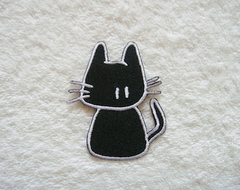 Cute Cat Iron On Patch Cat Embroidered Applique Patches For Jackets