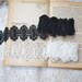 1 Yard Width 1.57 inches ivory/black lace trim,flowers embroidered lace, floral lace trim,trim lace for DIY dress(63-332)