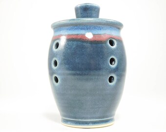 Garlic Canister - Garlic Storage Jar - Potpourri Keeper - Garlic Canister Jar - Garlic Jar - Ceramic Garlic Jar - Jar For Garlic - In Stock