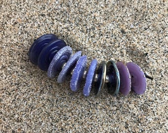 5 pairs-10 Lampwork Disc Beads SRA Choose Color