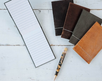Leather Pocket Notebook - by ClaireMagnolia