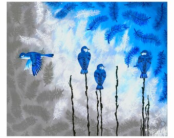 BlueBirds Becoming Free Print
