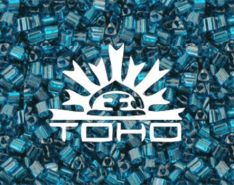 Capri Blue #7BD Toho Japanese Glass Size 11 Triangle Seed Beads 20g 11/0 #Z14