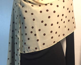 Baldini light scarf/Polka dot scarf