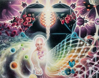 CANVAS PRINT of The Heart Coming: A Rise To Cosmic Consciousness