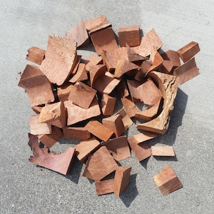 Box of Redwood Burl Scrap Pieces - Figured Assorted Redwood Burl Wood 4 - 5 lbs - Wood Jewelry, Wood Ring, Pen Blanks, Burl Slab