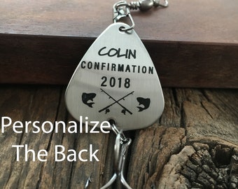 Confirmation Gift Confirmation Fishing Lure Gift Confirmation Gift Boy Gift Confirmation Gift Religious Gift Catholic Fishing Gift for Him