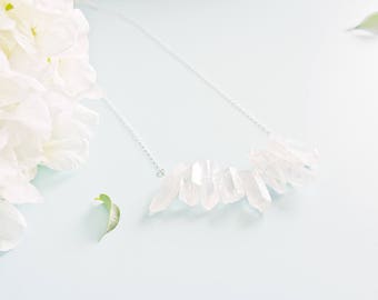 Necklace "Titanium" sterling silver and titanium