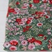 Vintage green cotton fabric/ floral dressmaking material/ vintage textile supply/ floral fabric destash/ 112cm x 102cm
