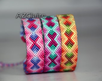 Friendship Bracelet in shades of different colors