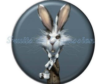 1 cabochon 30mm, fairytales, round glass