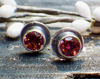 Anastasia topaz sterling silver stud earrings