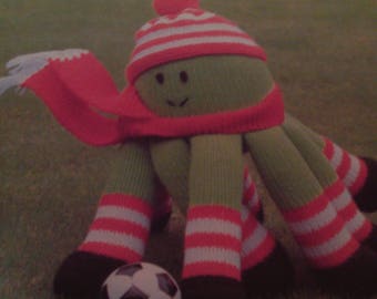 Handmade Knitted Octopus Sport Mascot, (New. Made To Order)