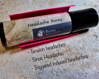 Headache Relief - Tension headaches, sinus & stress headache. Aromatherapy. Organic