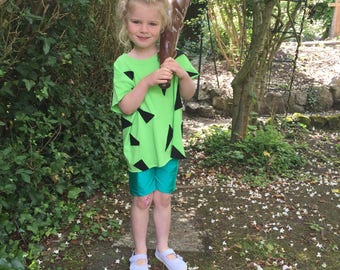 Children's Pebbles fancy dress costume - made to order - Flintstones, birthday party, cave girl, halloween, kids