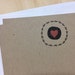 vintage inspired heart stationery set, vintage heart and wreath notecards, heart note set