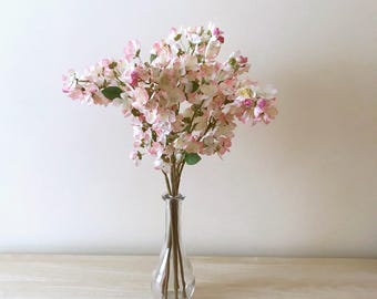 Silk Cherry Flowers, Artificial cherries, Cherry blossoms, Cherries, Artificial flowers, Faux flowers, Spring decor