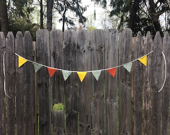 Autumn "Butterfield" Pennant Banner