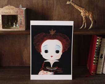 The Queen of Hearts art print A4 size Satin Glossy photo paper