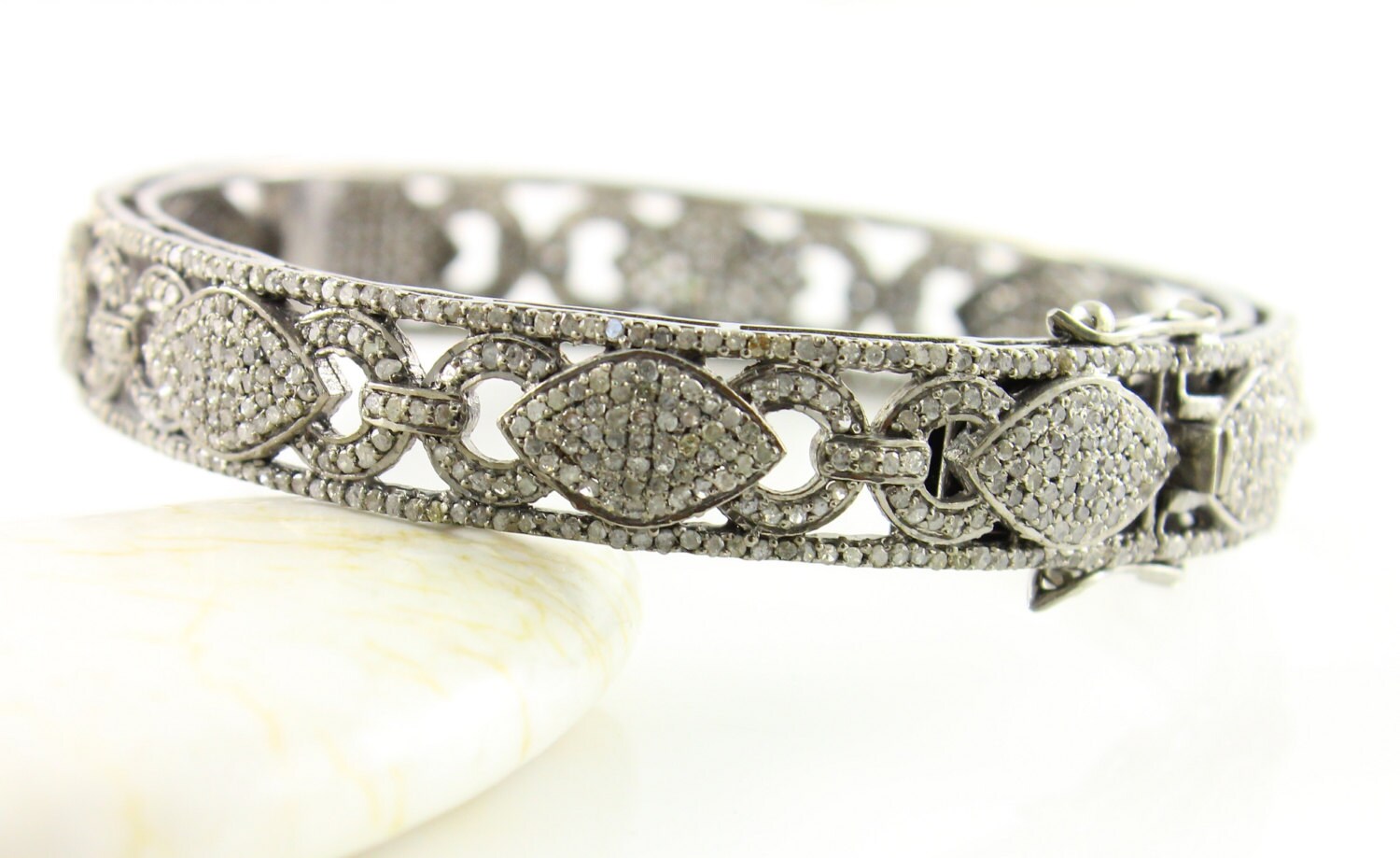 Pave Diamond Bangle Pave Diamond Bracelet Pave Diamonds all
