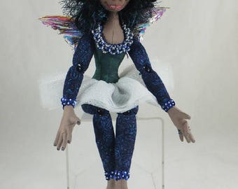 Art Doll-Tissa the Faery OOAK Cloth Doll