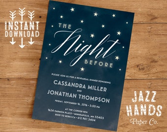 personalized dinner invitation rehearsal dinner invitation